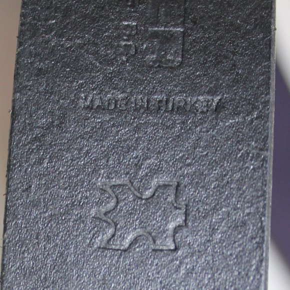 Climber Leather Purple Belt  5 holes Stainless Steel Buckle Turkey 39" - Picture 6 of 9